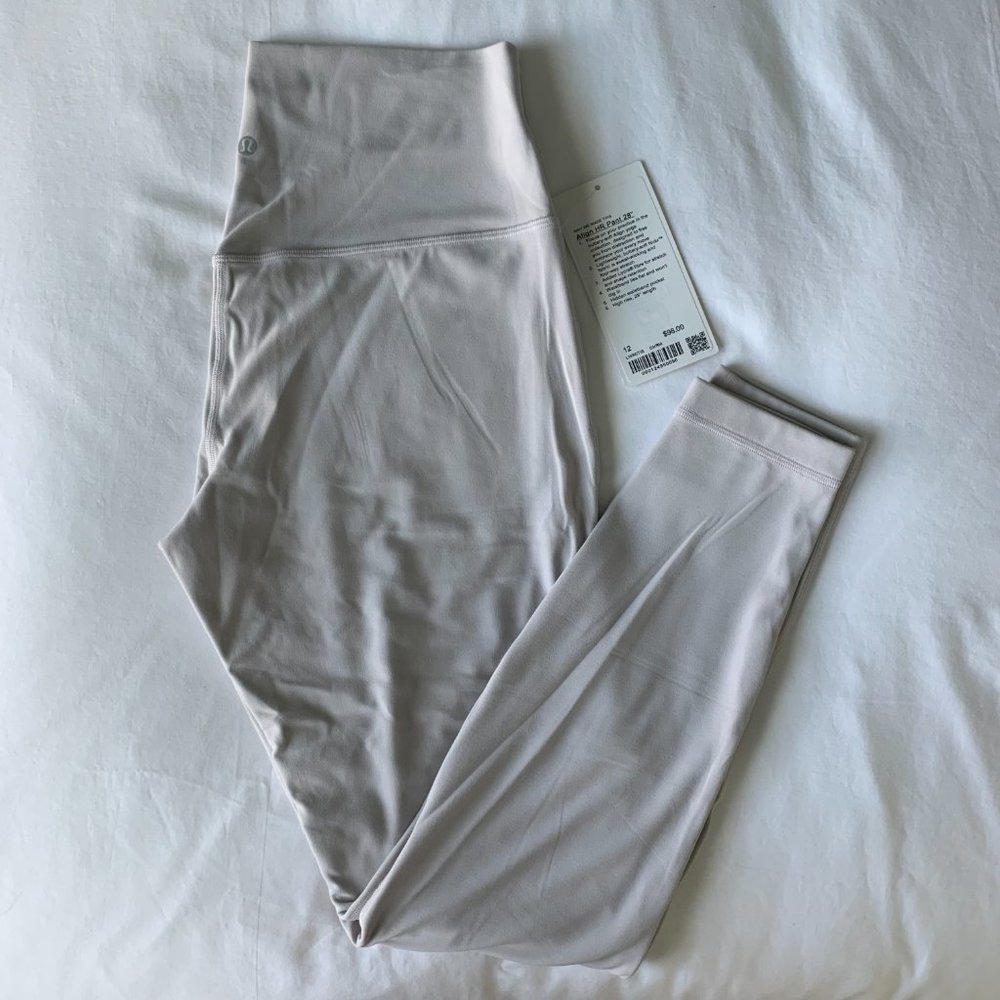 Lululemon Align HR Pant 28" Chrome Color Size 12